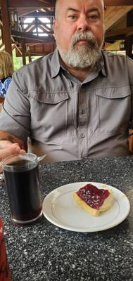 Next rest stop on the way to Chiang Rai. Just as interesting as the last. Neat restaurant on the Lao River. A pie ven