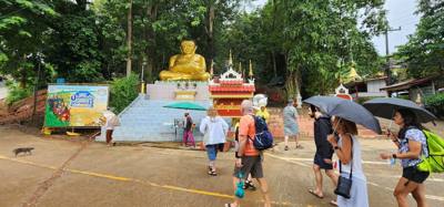 First Temple today.  Lots of steps!  Whew!  This one was an adventure.  We were told we can do the steps or do the path 