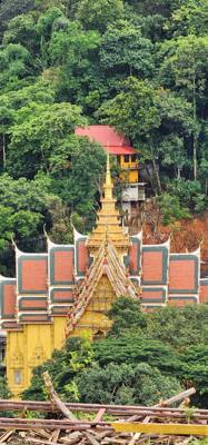 First Temple today. Lots of steps! Whew! This one was an adventure. We were told we can do the steps or do the path