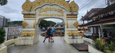 The Northern most point of Thailand.  Right on the Myanmar (Burma) border.
