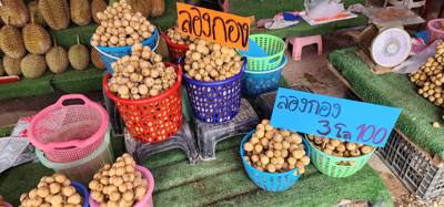 Stopped by a roadside market on the way to Sukhothai. Picked up some local fruits. Unique flavors and textures.