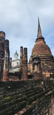 Spent the morning exploring the ruins of old Sukhothai. Several ancient temples. Udom brought us here in the morning b