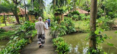 I swear every place we go has great food and wonderful botanicals.  Chaba Lagoon was no exception.  The food we ate was 