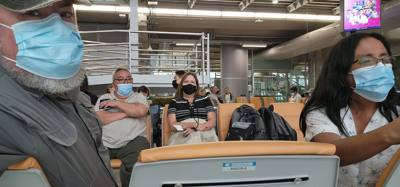 Getting ready to board Bangkok to Phuket...
