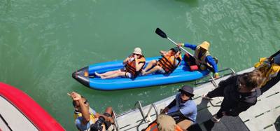 First stop on the island hopping tour of Phuket was a canoe tour of some caves. Tried to catch pics of everyone.