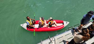 First stop on the island hopping tour of Phuket was a canoe tour of some caves. Tried to catch pics of everyone.