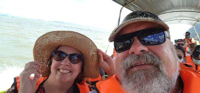 Second stop on the Phuket Island hopping tour was Koh Panyee village. We got off of our larger boat for a smaller more