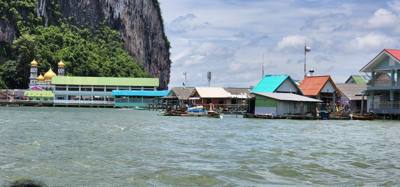 Second stop on the Phuket Island hopping tour was Koh Panyee village. We got off of our larger boat for a smaller more