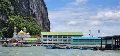 Second stop on the Phuket Island hopping tour was Koh Panyee village. We got off of our larger boat for a smaller more