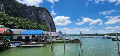 Second stop on the Phuket Island hopping tour was Koh Panyee village. We got off of our larger boat for a smaller more