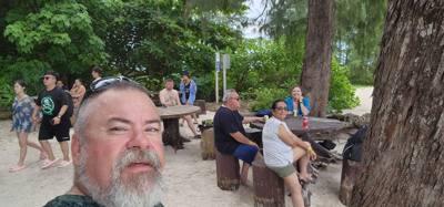 Last stop in the boat today was Bamboo Island.  Just relaxed and hung out with a drink.