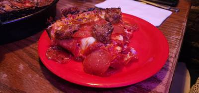 Hey Mindee, I think this is better than Lou Malnatis!  Not sure where Julie found this place but dang it was good.