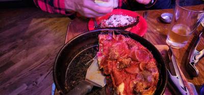 Hey Mindee, I think this is better than Lou Malnatis!  Not sure where Julie found this place but dang it was good.