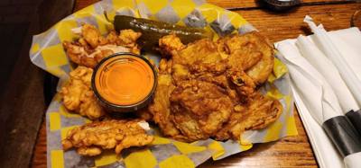 Let's play "Where are the Horsemans?"

This place claims the origin of the chicken finger.  This is, of course, disputed