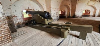 Ft Pulaski is definitely a two parter.  Pretty big.  Way larger than old Ft Jackson down the road and more modern. Lots 