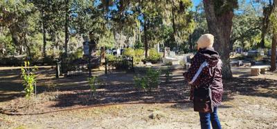 Yep, we're back in the cemeteries.  The age and wear on some of the headstones already makes it kinda creepy and beautif