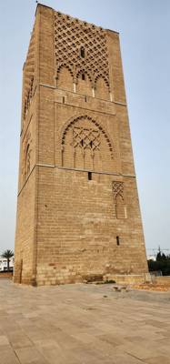 Got to see some ruins of the Hassan mosque. Lots of mosaics in the fountains. The opera house across the street is pur