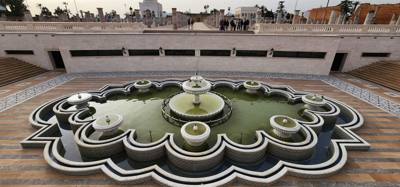 Got to see some ruins of the Hassan mosque. Lots of mosaics in the fountains. The opera house across the street is pur