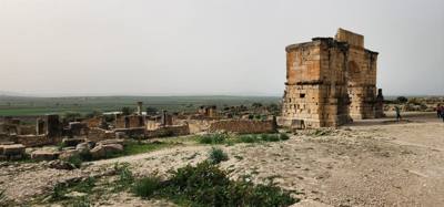 The Roman ruins of Volubilis was definitely the creshendo of the day. An unexpected surprise. The mosaic of the 12 tri