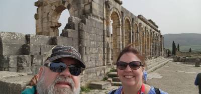 The Roman ruins of Volubilis was definitely the creshendo of the day. An unexpected surprise. The mosaic of the 12 tri