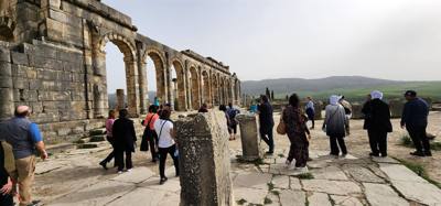 The Roman ruins of Volubilis was definitely the creshendo of the day. An unexpected surprise. The mosaic of the 12 tri