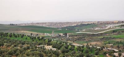 Views from the South Tower in Fes.  You can see all three parts off the city from here.