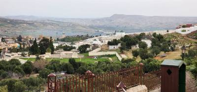Views from the South Tower in Fes. You can see all three parts off the city from here.