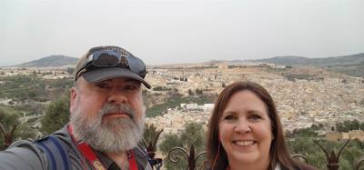 Views from the South Tower in Fes. You can see all three parts off the city from here.