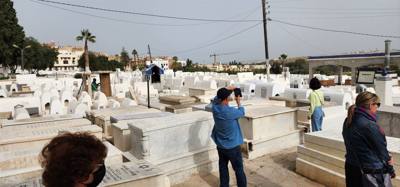 The Jewish cemetery was one of our stops today.  Difficult to move around in there.  Was surprised how packed in everyth