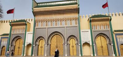 Quick stop at the Royal Palace in Fes.