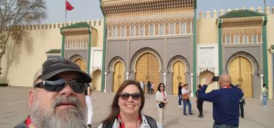 Quick stop at the Royal Palace in Fes.