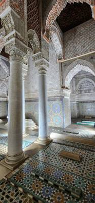 Different orientation of the tombs indicated their religion.