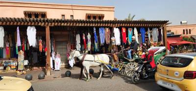 Shopping the Medina in Marrakech.  Sensory overload.  Apparently it's WAAAY more intense at night.