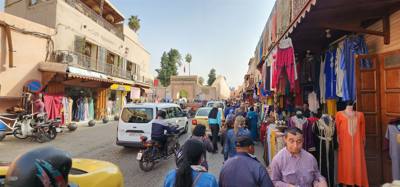 Shopping the Medina in Marrakech.  Sensory overload.  Apparently it's WAAAY more intense at night.