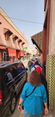 Shopping the Medina in Marrakech.  Sensory overload.  Apparently it's WAAAY more intense at night.