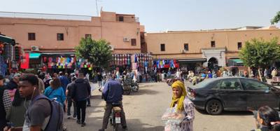 Shopping the Medina in Marrakech.  Sensory overload.  Apparently it's WAAAY more intense at night.