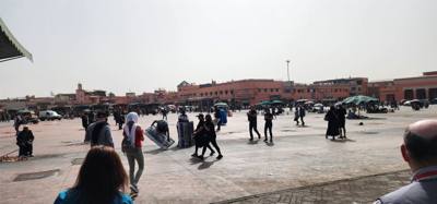Shopping the Medina in Marrakech.  Sensory overload.  Apparently it's WAAAY more intense at night.