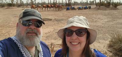 What did you do this afternoon?  Not much, just rode camels in Morocco.