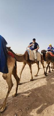 What did you do this afternoon?  Not much, just rode camels in Morocco.