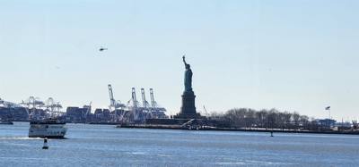 Quick ride on the Staten Island Ferry to see the Statue of Liberty before we head to the airport.
