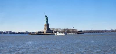 Quick ride on the Staten Island Ferry to see the Statue of Liberty before we head to the airport.