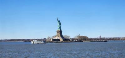 Quick ride on the Staten Island Ferry to see the Statue of Liberty before we head to the airport.