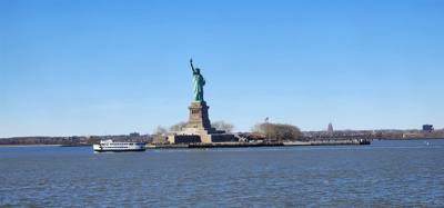 Quick ride on the Staten Island Ferry to see the Statue of Liberty before we head to the airport.