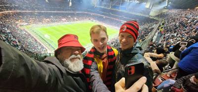 I mean how many chances will we get to see an AC Milan game in our life?  It had to be done and Julie made it happen.
