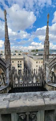 I can't accurately explain the awe when you walk out of the subway at Duomo di Milano.  It's ornate and massive and when