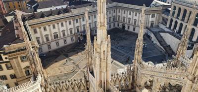 I can't accurately explain the awe when you walk out of the subway at Duomo di Milano.  It's ornate and massive and when