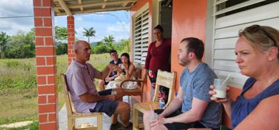 Day trip to Vinales.  Got to hang out with some very cool and hard working farmers.  Myself and another gal got dehydrat