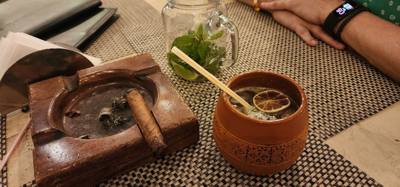 Last night in Havana. Canchanchara, mojito and a smooth Cuban stogie to seal the deal. What a fantastic trip Julie pla