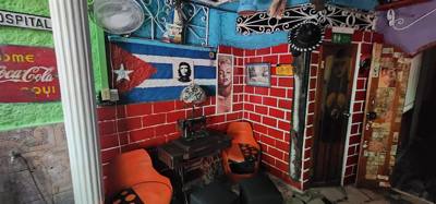Next on the art day visits was an area with afro-cuban art. Much inspired by the Cuban version of Santeria. Very inter