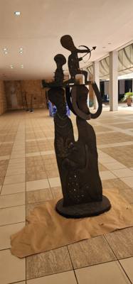 Last stop on the art train today was to Museo Nacional de Bellas Artes. Our guide wanted to make sure we got all of the